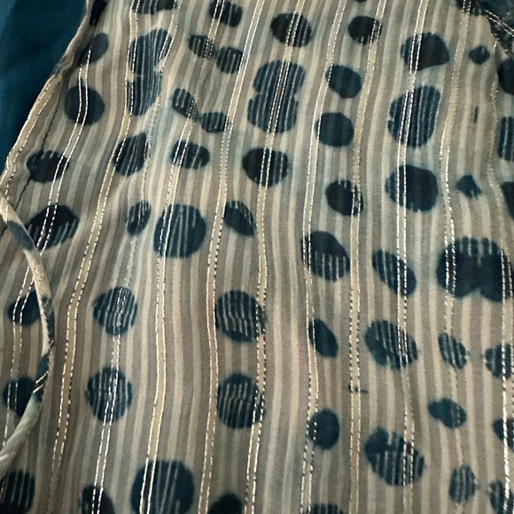 HEMANT AND NANDITA Kaiyo Mini Dress in Blue (7) - Picture 4 of 7